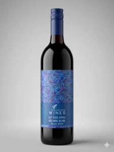 Sky High Syrah Twilight Sky bottle — Soaring Wines, Willcox Arizona